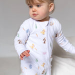 The COZY Hop Sleepsuit Ribbed Cotton Zip One Piece - Cozy Crew Club