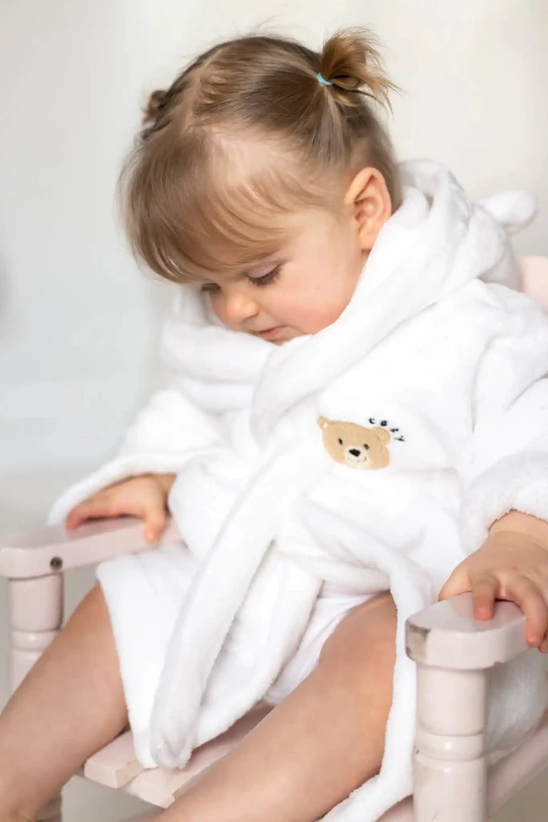 COZY Bear Hooded Dressing Gown Bear Ears - White Cozy Crew Club Dressing Gown mora-uk.myshopify.com cozy-bear-hooded-dressing-gown-bear-ears-white   baby, bath, bathrobe, bear, dressing gown, hooded, new in, personalise, soft, zero  COZY Bear Hooded Dressing Gown Bear Ears - White Cozy Crew Club Dressing Gown mora-uk.myshopify.com cozy-bear-hooded-dressing-gown-bear-ears-white   baby, bath, bathrobe, bear, dressing gown, hooded, new in, personalise, soft, zero