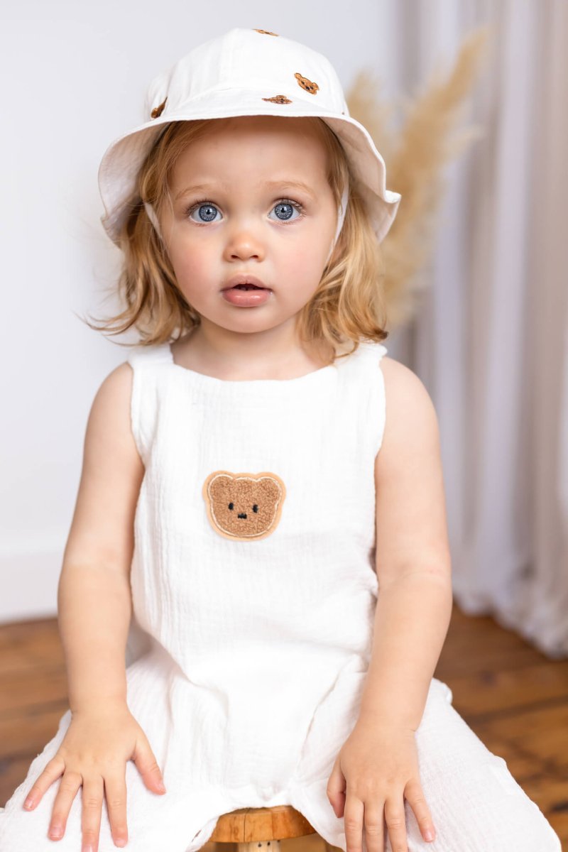 The Bear Set Hat & Romper - Cozy Crew Club