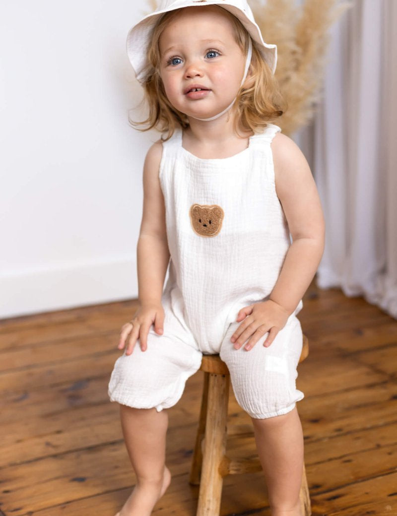 The Bear Set Hat & Romper - Cozy Crew Club
