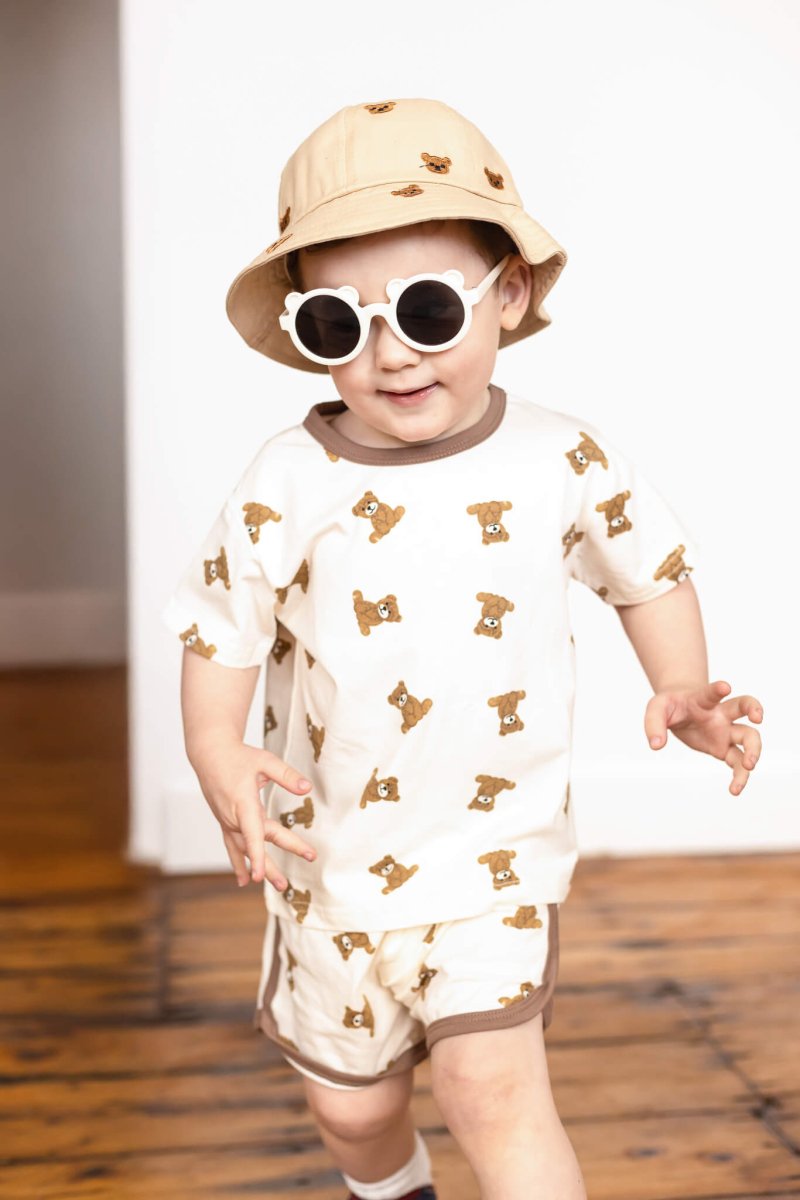 Bear 2 Piece T-Shirt & Shorts Set - Cozy Crew Club