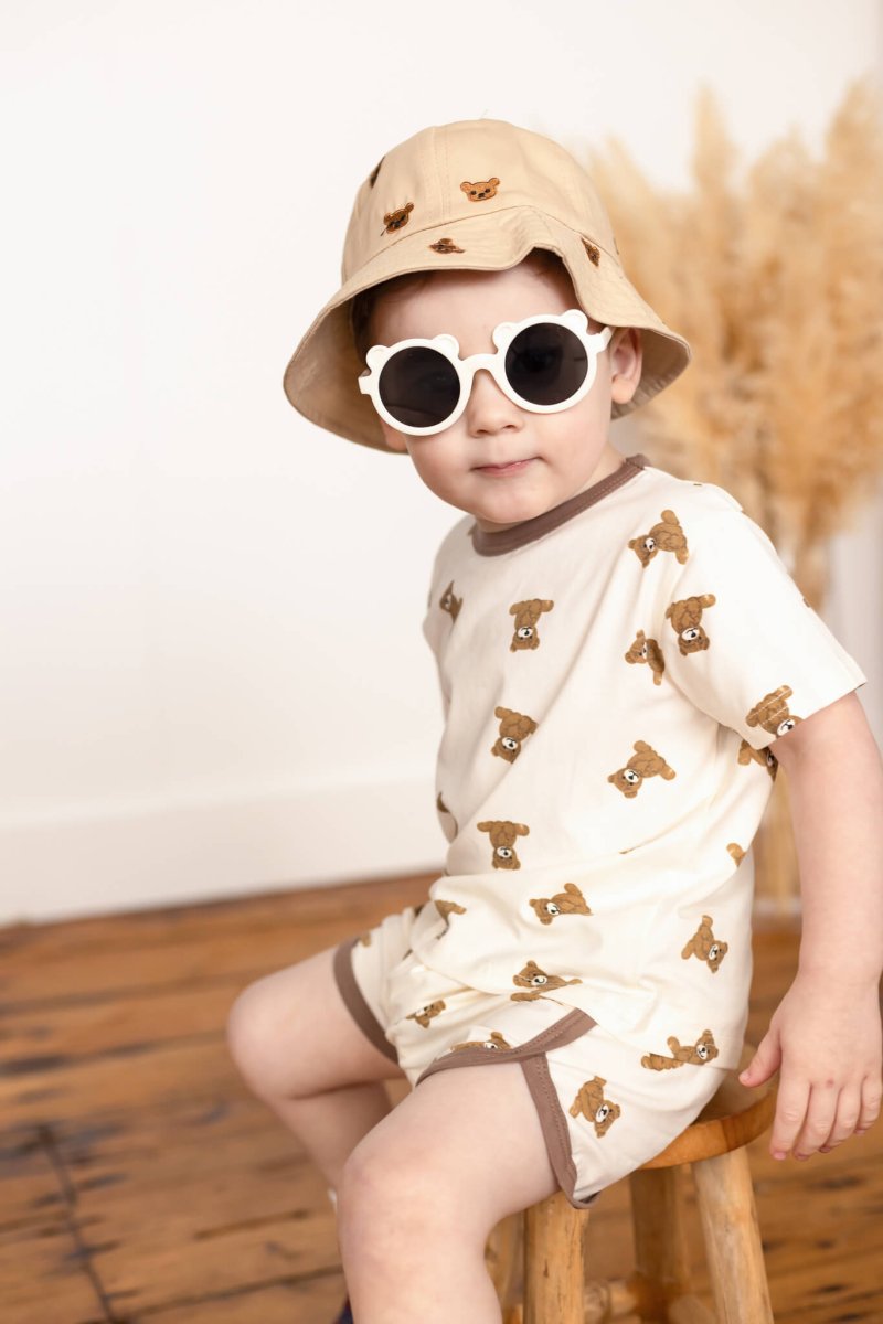 Bear 2 Piece T-Shirt & Shorts Set - Cozy Crew Club