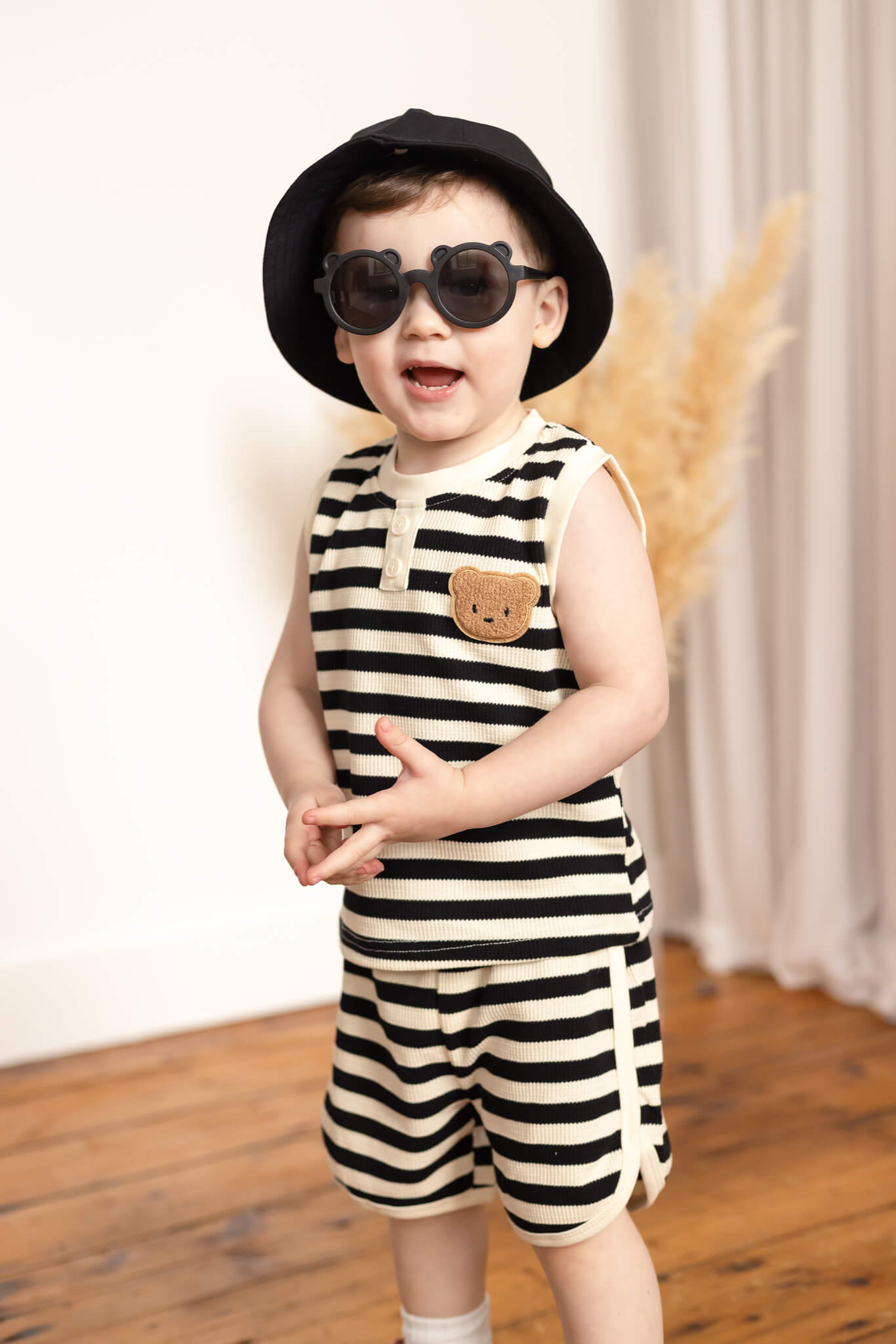 The Bear Beach Stripe Shorts & T-Shirt Cozy Crew Club Outfit Sets mora-uk.myshopify.com the-bear-beach-stripe-shorts-t-shirt   10off, 20off, 5POUND, allproducts, baby, baby collection, bear, bear collection, bear print, BFCM-40, BFCM20, china, CHRISTMAS20, clothing, LINECARD, new in, nonpersonalised, outfit, PADDY10, SSSALE2520, summer, summersale24, whatnot, WINTER20, zero