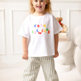 Cozy Crew Club 90's Colour Graphic Tee 100% Cotton