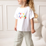 Cozy Crew Club 90's Colour Graphic Tee 100% Cotton