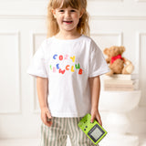 Cozy Crew Club 90's Colour Graphic Tee 100% Cotton