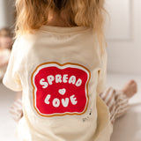Spread The Love Cozy Crew Club Graphic Tee 100% Cotton