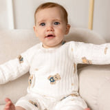 Grenouillère pour bébé en tissu bouclé The Charming Bear