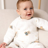 Grenouillère pour bébé en tissu bouclé The Charming Bear