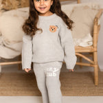 The Cozy Cub Knit Set Grey - Cozy Crew Club