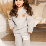 The Cozy Cub Knit Set Grey - Cozy Crew Club