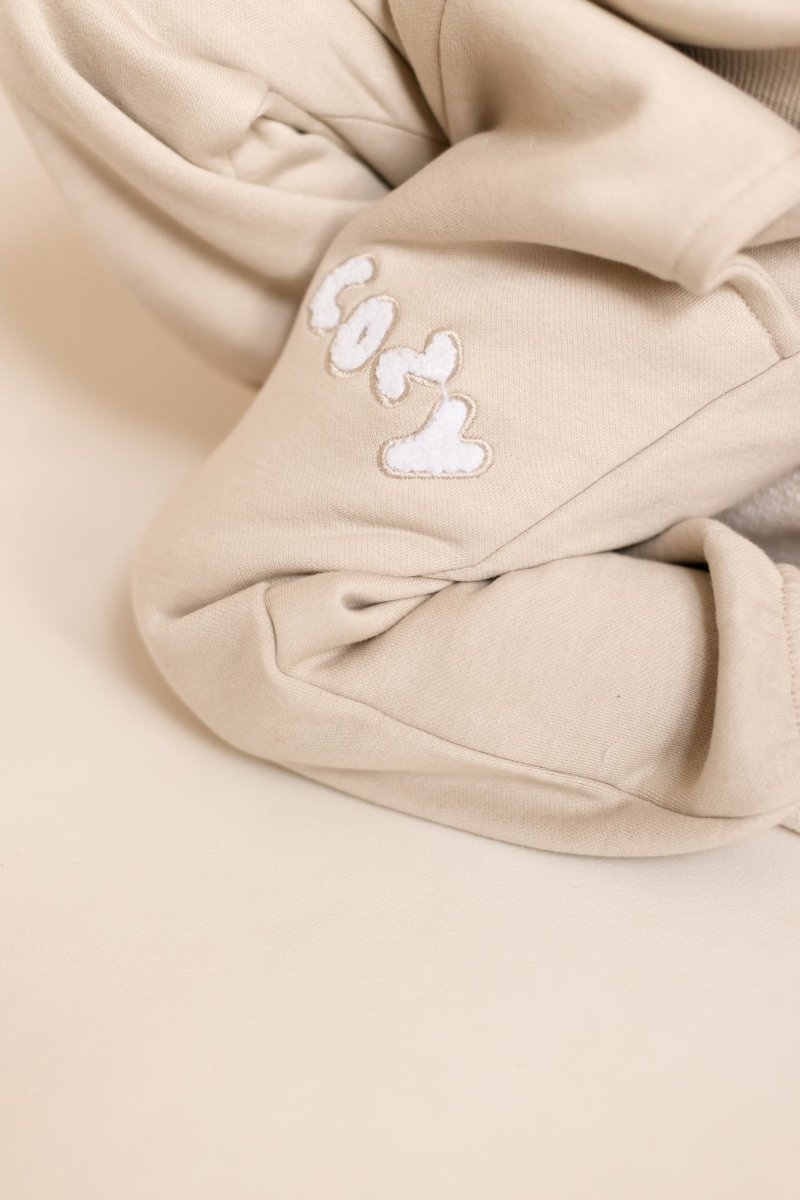 The COZY Little Lounger Tracksuit Stone - Cozy Crew Club