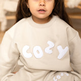 The COZY Little Lounger Tracksuit Stone
