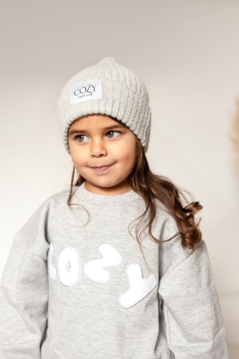 The COZY Little Lounger Tracksuit Marl Grey - Cozy Crew Club
