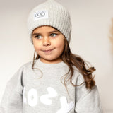 COZY Knitted Beanie Hat Marl Grey - Cozy Crew Club