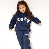 The COZY Little Lounger Tracksuit Navy