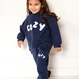The COZY Little Lounger Tracksuit Navy