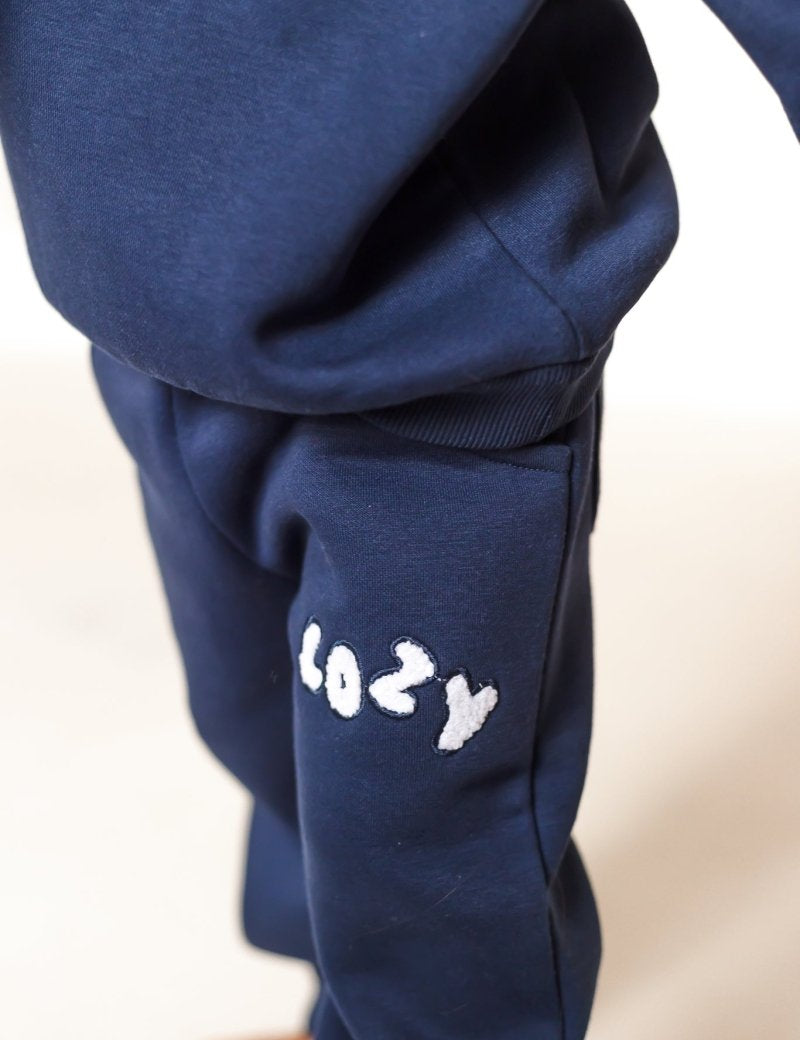 The COZY Little Lounger Tracksuit Navy - Cozy Crew Club