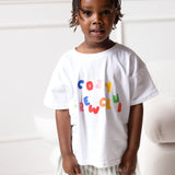 Cozy Crew Club 90's Colour Graphic Tee 100% Cotton