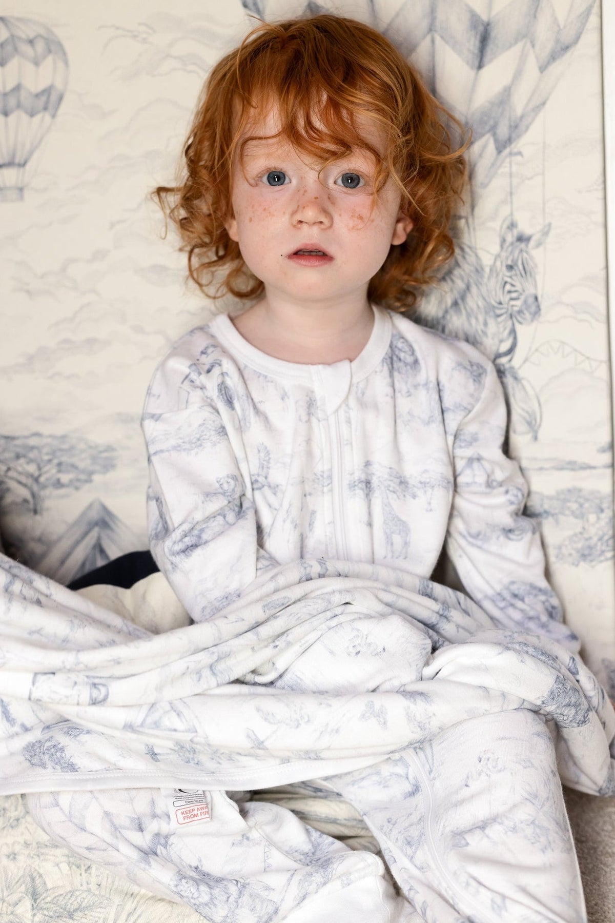 Lyons Den Cozy x Victoria Sanders Sleepsuit Baby Blue