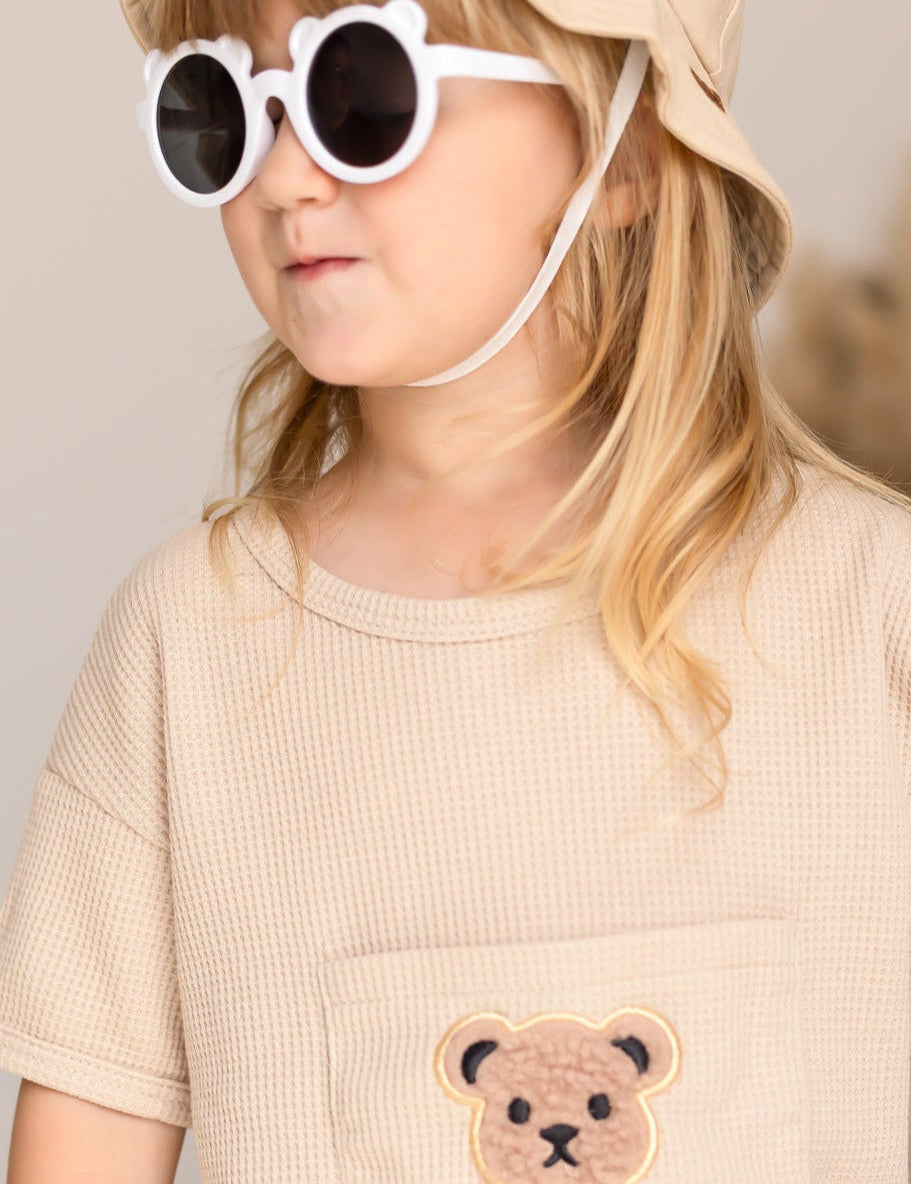 Waffle Bear 2 Piece T-Shirt & Shorts Set Cozy Crew Club Outfit Sets mora-uk.myshopify.com waffle-bear-2-piece-t-shirt-shorts-set 6-12 M / Waffle Brown WB-Brown-6-12M 10off, 20off, 5POUND, allproducts, Baby, bear, bear collection, BFCM-50, china, CHRISTMAS20, clothing, daywear, LINECARD, new in, nonpersonalised, outfit, PADDY10, set, shorts, SSSALE2515, SSSALE2520, sssalepart25, summersale24, tshirt, waffle, whatnot, WINTER20, zero