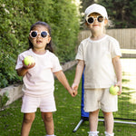 Mini COZY Terry Towelling Tee - Sand Cozy Crew Club Outfit Sets mora-uk.myshopify.com cozy-terry-towelling-tee-sand   5POUND, All Products, BFCM-EXTRA20, BFCM20, CHRISTMAS20, easter50, extradiscount, Holiday Inn, resort club collection, SSSALE2550, terry, TOPS, ultracozy, whatnot, wholesale, wholesale-int, WINTER80