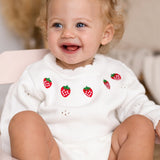White Stawberry Knit Bodysuit Cozy Crew Club Bodysuits mora-uk.myshopify.com white-stawberry-knit-bodysuit   10off, 20off, allproducts, Baby, bear, BFCM-30, BFCM20, bodysuit, BOXINGDAY, candy, candycain, christmas, CHRISTMAS20, clothing, happy bear, new in, nightwear, nonpersonalised, PADDY10, WINTER30, zero