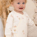 The Rainbow Boucle Wrap Baby Grow Romper - Cozy Crew Club