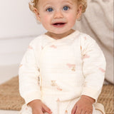 The Rainbow Boucle Wrap Baby Grow Romper - Cozy Crew Club