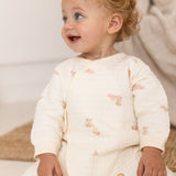The Rainbow Boucle Wrap Baby Grow Romper - Cozy Crew Club
