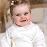 The Snuggle Bun Boucle Wrap Baby Grow Romper