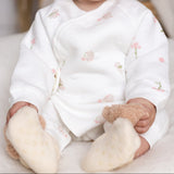 The Snuggle Bun Boucle Wrap Baby Grow Romper