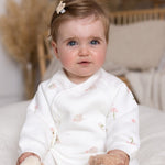 The Snuggle Bun Boucle Wrap Baby Grow Romper - Cozy Crew Club