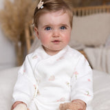 The Snuggle Bun Boucle Wrap Baby Grow Romper - Cozy Crew Club