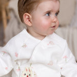 The Snuggle Bun Boucle Wrap Baby Grow Romper - Cozy Crew Club