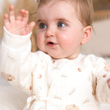 The Woodland Bear Boucle Wrap Baby Grow Romper