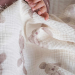 The Bunny Muslin Blanket Swaddle - Cozy Crew Club