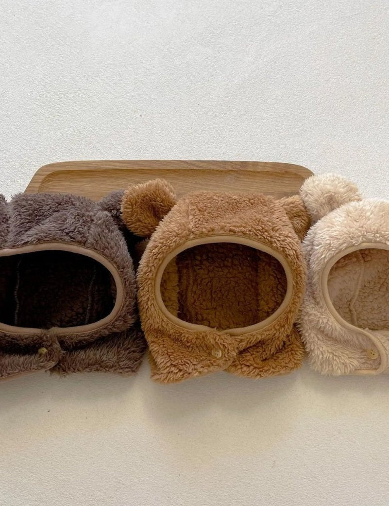 The Fur Bear Knitted Hooded Pramsuit - Cozy Crew Club