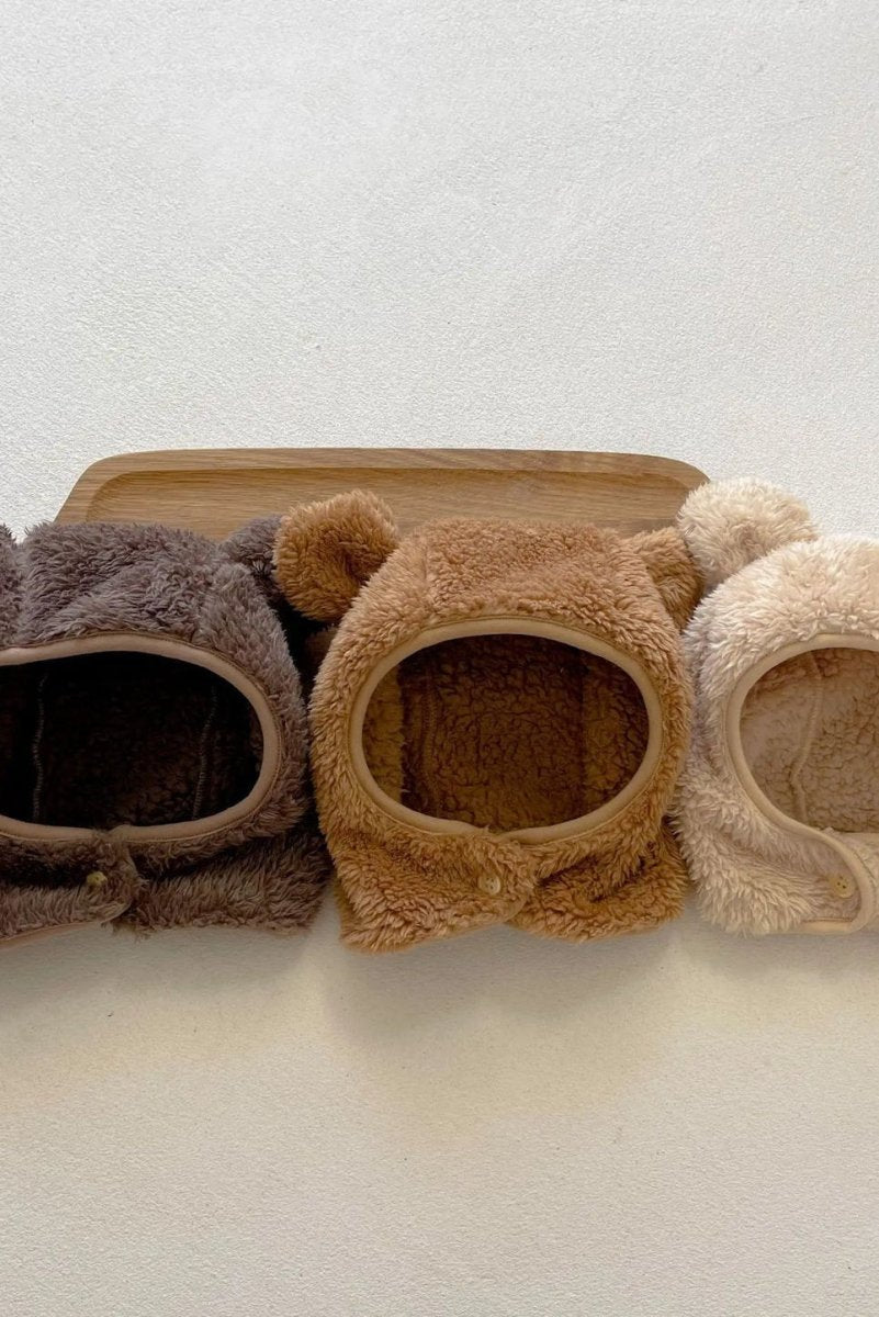 The Fur Bear Knitted Hooded Pramsuit - Cozy Crew Club