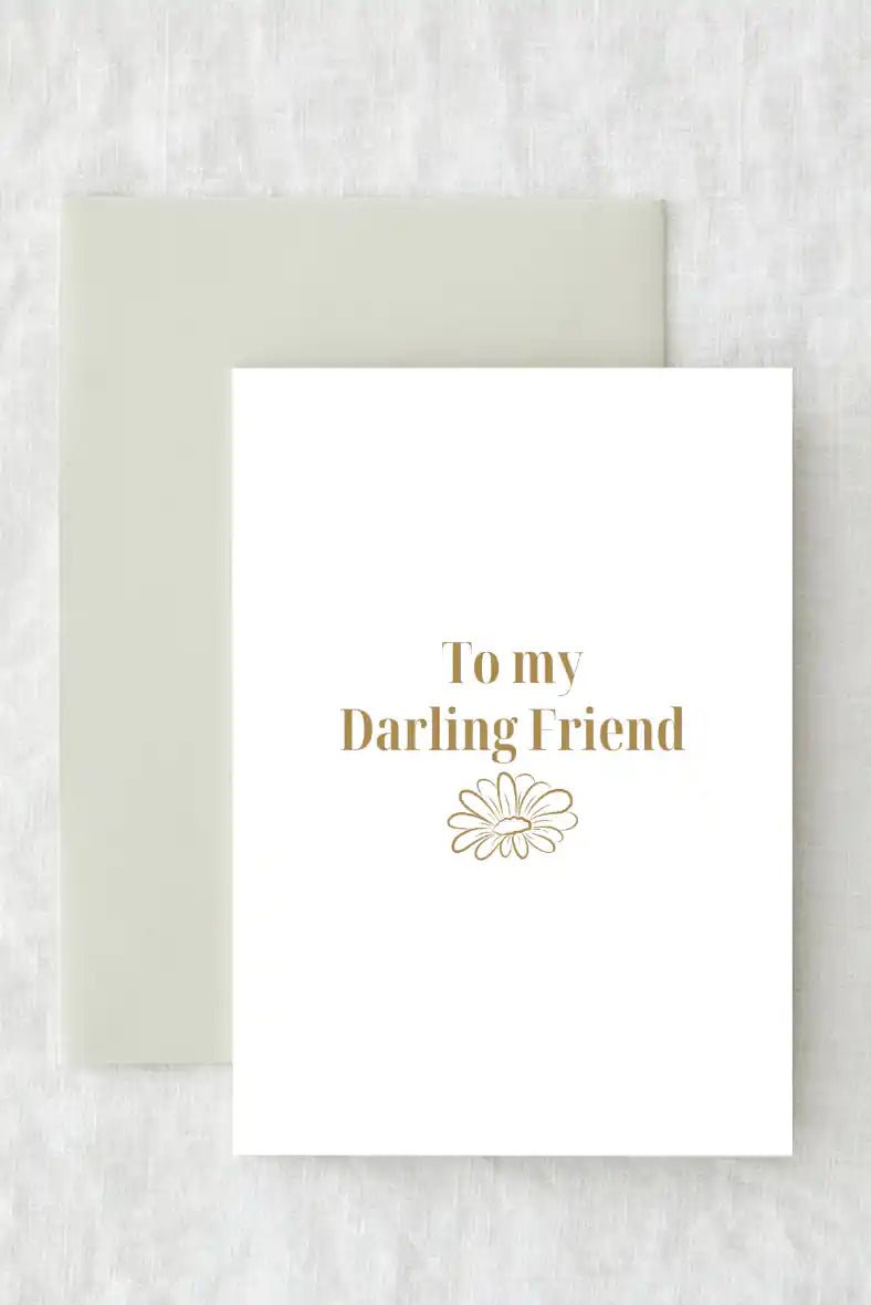 To My Darling Friend Gift Card