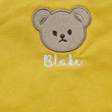 Sample Sale - 6-12 month yellow tracksuit - 'Blake' in White thread