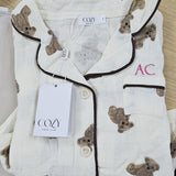 Sample Sale - The bear PJS - 2-3 years - 'AC' in Pink thread