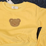 Sample Sale - 6-12month yellow Cozy cub tracksuit with 1 eye missing from main Teddy Bear