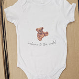 Sample Sale - 6-9 months Welcome to the world bodysuit