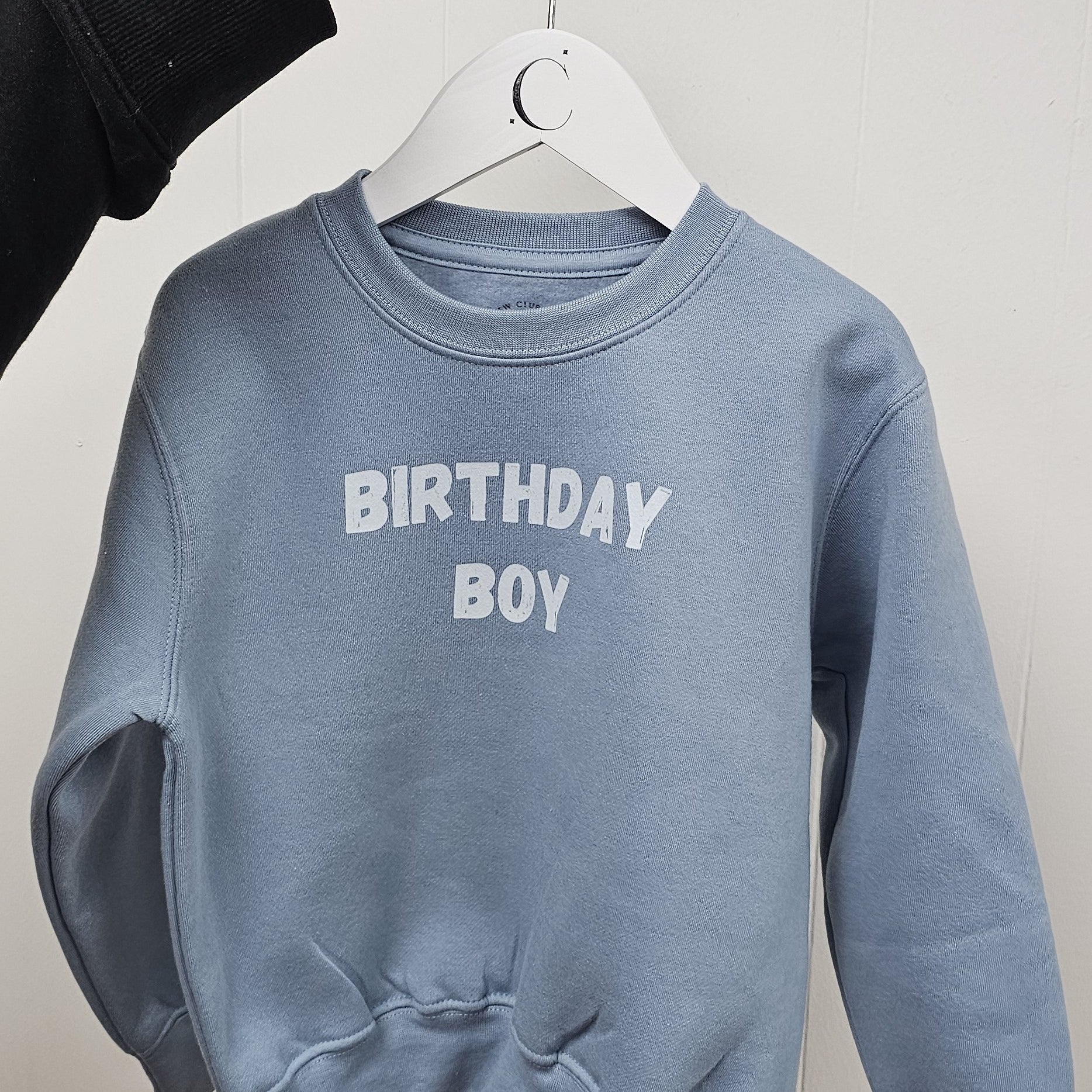 Sample Sale - Jumper with Birthday Girl on pink or Birthday Boy on Blue