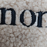 Sample Sale - Creme backpack 'Vernon' in Black thread thread unravelling on the 'O' as seen in photos