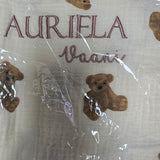 Sample Sale - Bear Frill blanket - 'Auriela Vaani' in Rose gold thread