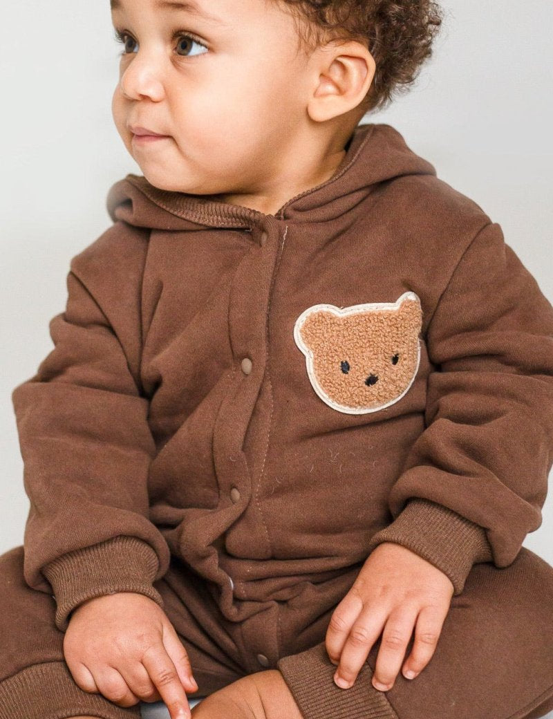 The Ultimate Bear Knitted Hooded Playsuit - Cozy Crew Club