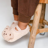 The Beige Bear Strap Slippers