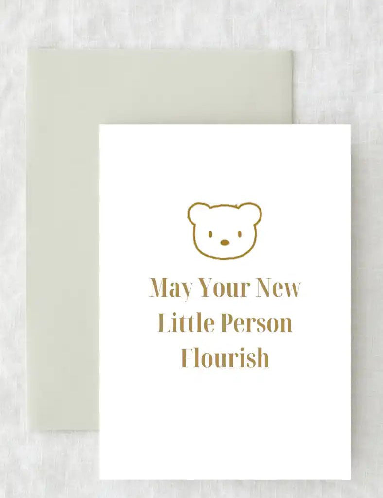 May Your New Little Person Flourish - Gift Card - Cozy Crew Club